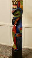 20th Century Native American Painted Totem Pole (7 of 7) 20th Century Native American Painted Totem Pole (7 of 7)