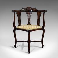 Antique Corner Armchair, French, Beech, Seat, Art Nouveau, Victorian c 1890 (2 of 12) Antique Corner Armchair, French, Beech, Seat, Art Nouveau, Victorian c 1890 (2 of 12)