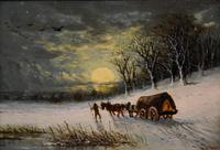 Oil painting Pair by Robert Finlay McIntyre “Rabbits in a winter landscape” and “Trudging home through the snow” (6 of 6) Oil painting Pair by Robert Finlay McIntyre “Rabbits in a winter landscape” and “Trudging home through the snow” (6 of 6)