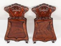 Amazing Pair of Mahogany Hall Chairs (5 of 7) Amazing Pair of Mahogany Hall Chairs (5 of 7)