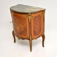 Antique French Inlaid Marquetry Marble Top Cabinet (3 of 10) Antique French Inlaid Marquetry Marble Top Cabinet (3 of 10)