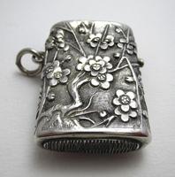 Very Rare Wang Hing Solid Silver Chinese Export Antique Vesta Case Match Box, 19th-Century c.1890 (2 of 9) Very Rare Wang Hing Solid Silver Chinese Export Antique Vesta Case Match Box, 19th-Century c.1890 (2 of 9)
