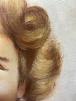 20th Century Oil Painting Portrait Girl With Curly Hair "The Happy Smile" (7 of 19) 20th Century Oil Painting Portrait Girl With Curly Hair "The Happy Smile" (7 of 19)
