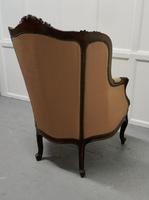 French Carved Walnut & Salon Chair, Upholstered in Silk (2 of 10) French Carved Walnut & Salon Chair, Upholstered in Silk (2 of 10)