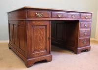 Antique Oak Partners Writing Desk (2 of 10) Antique Oak Partners Writing Desk (2 of 10)