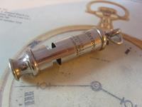 Vintage Pocket Watch Chain Fob 1940s Large Silver Chrome Railway or Police Whistle Fob (7 of 9) Vintage Pocket Watch Chain Fob 1940s Large Silver Chrome Railway or Police Whistle Fob (7 of 9)