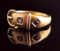 Victorian 18ct Gold Buckle Ring, Sapphire & Diamond (7 of 14) Victorian 18ct Gold Buckle Ring, Sapphire & Diamond (7 of 14)