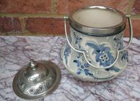 James Macintyre & Co Gesso Faience Biscuit Barrel, Designed by Harry Barnard 1890 (5 of 6) James Macintyre & Co Gesso Faience Biscuit Barrel, Designed by Harry Barnard 1890 (5 of 6)