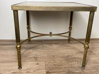 French Brass Square Leather Top Coffee Table (3 of 28) French Brass Square Leather Top Coffee Table (3 of 28)