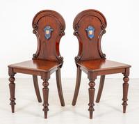 Good Pair of Victorian Mahogany Hall Chairs (5 of 8) Good Pair of Victorian Mahogany Hall Chairs (5 of 8)
