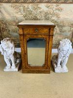 Single Burr Walnut Cabinet with Marble Top (4 of 7) Single Burr Walnut Cabinet with Marble Top (4 of 7)