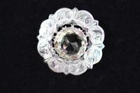 Scottish silver and citrine coloured stone brooch (3 of 3) Scottish silver and citrine coloured stone brooch (3 of 3)