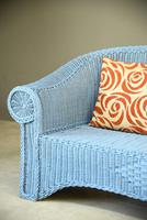 Blue Wicker Sofa (7 of 10) Blue Wicker Sofa (7 of 10)