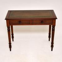Antique Victorian Mahogany Leather Top Writing Table / Desk (2 of 9) Antique Victorian Mahogany Leather Top Writing Table / Desk (2 of 9)