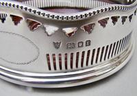 Elegant George V Solid Silver Coaster by Ellis & Co, London 1932 (5 of 7) Elegant George V Solid Silver Coaster by Ellis & Co, London 1932 (5 of 7)