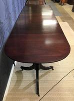 Mahogany Triple Pedestal Dining Table (10 of 10) Mahogany Triple Pedestal Dining Table (10 of 10)