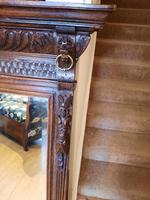Victorian Gothic Flemish Carved Oak Floor Mirror (4 of 7) Victorian Gothic Flemish Carved Oak Floor Mirror (4 of 7)