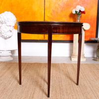 Demilune Card Table Edwardian Mahogany Folding Circular (5 of 11) Demilune Card Table Edwardian Mahogany Folding Circular (5 of 11)