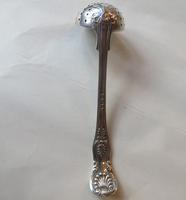 Georgian silver King's pattern caster spoon - 1832 (2 of 5)