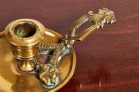Edwardian Brass Chamberstick with Serpent Heads (4 of 5) Edwardian Brass Chamberstick with Serpent Heads (4 of 5)
