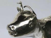 Victorian English Solid Sterling Silver Cow Creamer Maker William Moering (4 of 12) Victorian English Solid Sterling Silver Cow Creamer Maker William Moering (4 of 12)