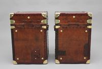 Pair of early 20th century leather bound ex army trunks (5 of 10) Pair of early 20th century leather bound ex army trunks (5 of 10)