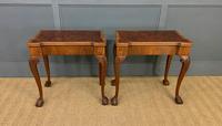 Pair of Burr Walnut Tea Tables (10 of 21) Pair of Burr Walnut Tea Tables (10 of 21)