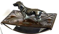 Art Nouveau WMF Style Metal Blotter with Dachshund Finial (3 of 5) Art Nouveau WMF Style Metal Blotter with Dachshund Finial (3 of 5)