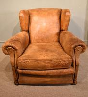 1930s Sheeps Hide Leather Club Chair