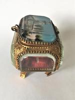 European Glass & Ormolu Scenic Trinket Box (6 of 7) European Glass & Ormolu Scenic Trinket Box (6 of 7)