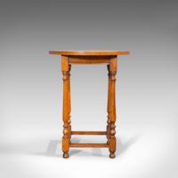 Antique Circular Occasional Table, English, Oak, Side, Lamp, Edwardian, C.1910 (9 of 12) Antique Circular Occasional Table, English, Oak, Side, Lamp, Edwardian, C.1910 (9 of 12)