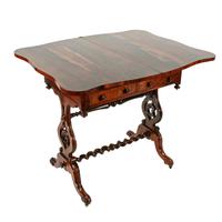 Rosewood Turn Over Top Writing Table (2 of 9) Rosewood Turn Over Top Writing Table (2 of 9)