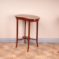 Edwardian Inlaid Mahogany Kidney Shape Occasional Table (13 of 15) Edwardian Inlaid Mahogany Kidney Shape Occasional Table (13 of 15)