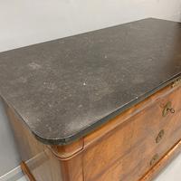 Figured Walnut and Marble Top Commode (6 of 13) Figured Walnut and Marble Top Commode (6 of 13)