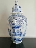 Imposing 19th Century Dutch Delft Blue & White Vase & Cover (2 of 15) Imposing 19th Century Dutch Delft Blue & White Vase & Cover (2 of 15)