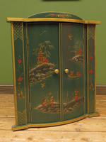 Vintage 1950s Chinese Painted Corner Cabinet, Racing Green (13 of 16) Vintage 1950s Chinese Painted Corner Cabinet, Racing Green (13 of 16)