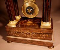 A Very Stylish Charles X Rosewood/Palisandre Inlaid With Lemon Wood and Ormolu Portico Clock Circa: 1830 (11 of 15) A Very Stylish Charles X Rosewood/Palisandre Inlaid With Lemon Wood and Ormolu Portico Clock Circa: 1830 (11 of 15)