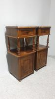 Pair of French Walnut Bedside Lamp Cabinets (2 of 7) Pair of French Walnut Bedside Lamp Cabinets (2 of 7)