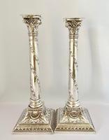 Handsome Pair of Silver Plated Candlesticks C1900 (6 of 9) Handsome Pair of Silver Plated Candlesticks C1900 (6 of 9)