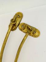 Pair of Solid Brass Curtain Loops c.1920 (2 of 6) Pair of Solid Brass Curtain Loops c.1920 (2 of 6)