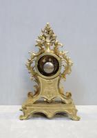 French Bronze Gilt Rococo Style Mantel Clock by Vincenti (7 of 8) French Bronze Gilt Rococo Style Mantel Clock by Vincenti (7 of 8)