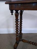 Victorian Burr Walnut Side Table with Bobbin Turned Legs (4 of 4) Victorian Burr Walnut Side Table with Bobbin Turned Legs (4 of 4)