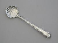 George III Silver Salt Spoon - Old English Bead Pattern by George Smith, London c.1780 (3 of 9) George III Silver Salt Spoon - Old English Bead Pattern by George Smith, London c.1780 (3 of 9)