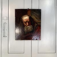 Antique oil painting portrait of a Jewish Rabbi (2 of 10) Antique oil painting portrait of a Jewish Rabbi (2 of 10)