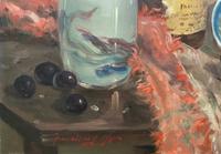 Exceptional Original Vintage Still Life of Fruit & Wine French Oil Painting (7 of 12) Exceptional Original Vintage Still Life of Fruit & Wine French Oil Painting (7 of 12)