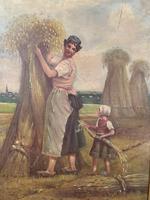 Antique French oil painting landscape harvest scene signed E Cornaud dated 1888 (6 of 10) Antique French oil painting landscape harvest scene signed E Cornaud dated 1888 (6 of 10)