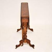 Antique Burr Walnut Drop Leaf Sutherland Table (3 of 12) Antique Burr Walnut Drop Leaf Sutherland Table (3 of 12)