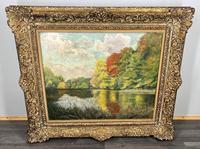 Oil Painting Vintage French Natural Still Life Gilt Ornate Frame Signed