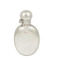Antique Edwardian Sterling Silver 4" Hip Flask 1905 (3 of 7) Antique Edwardian Sterling Silver 4" Hip Flask 1905 (3 of 7)