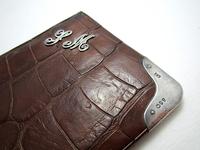 Monogram 'SM', Victorian Solid Sterling Silver Mounted Crocodile Skin Leather Antique Wallet Purse Card Stamp Case (7 of 8) Monogram 'SM', Victorian Solid Sterling Silver Mounted Crocodile Skin Leather Antique Wallet Purse Card Stamp Case (7 of 8)